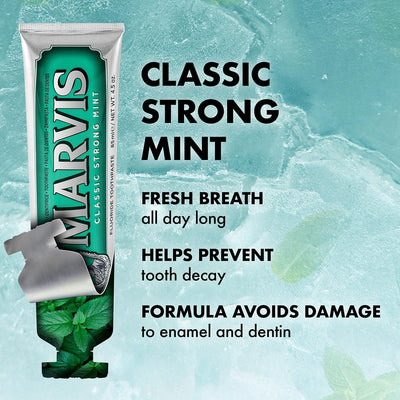 Marvis Classic Strong Mint Toothpaste, 85 ml